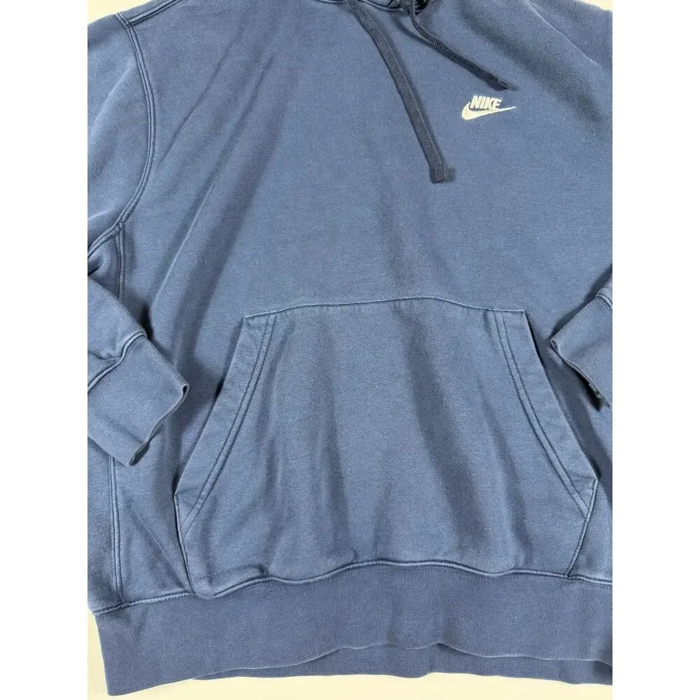 Nike Sportswear Club Fleece Pullover Hoodie Midnight Navy Size Large Men’s